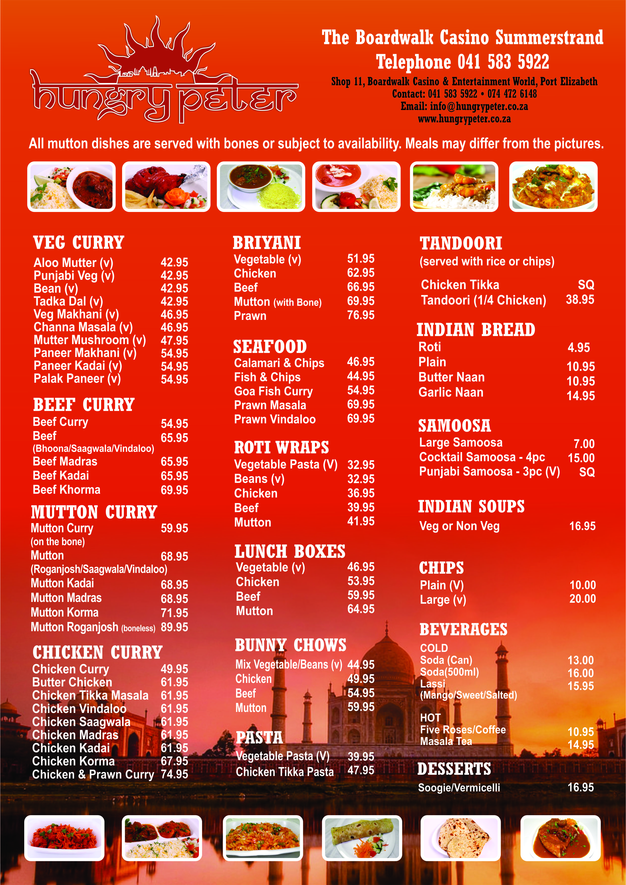 Halaal, Boardwalk, Port Elizabeth Hungry Peter Curry Takeaway